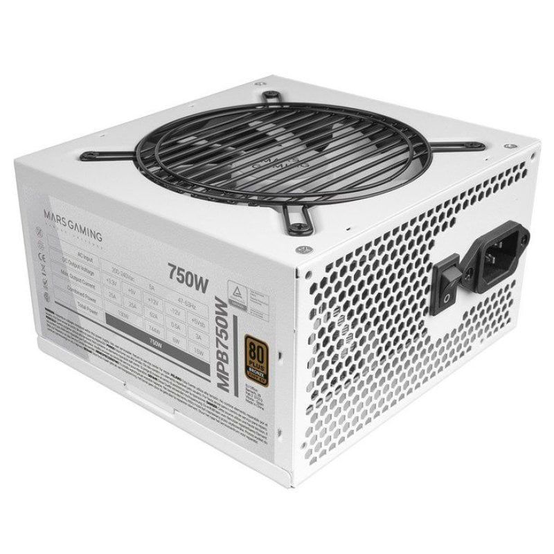 Fuente Alim 750w 80 Blanco Mars Gaming