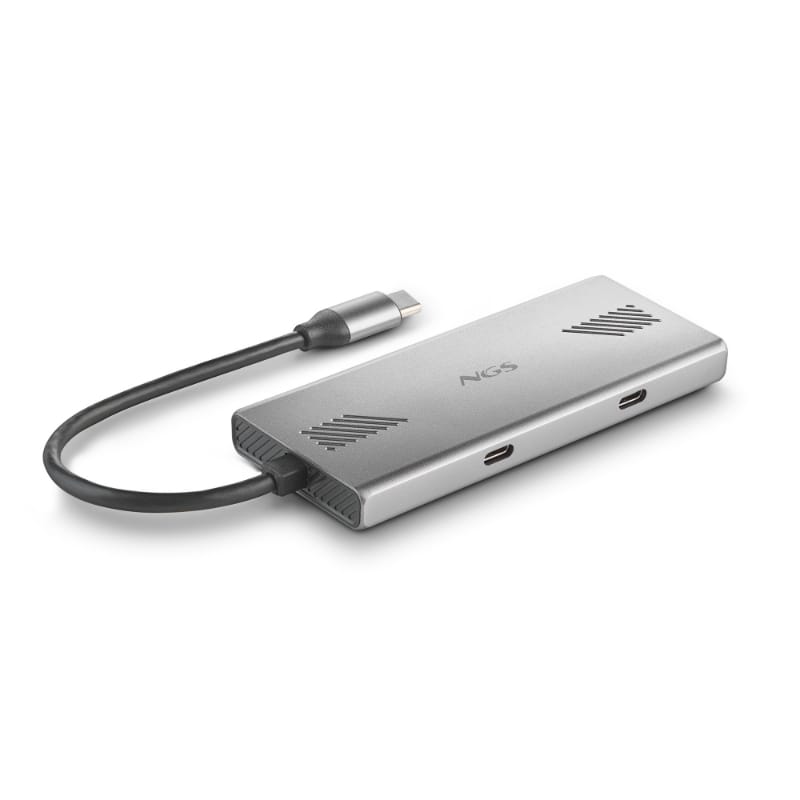 Hub 4 Puertos Usb C Wonderduo C Gris Ngs