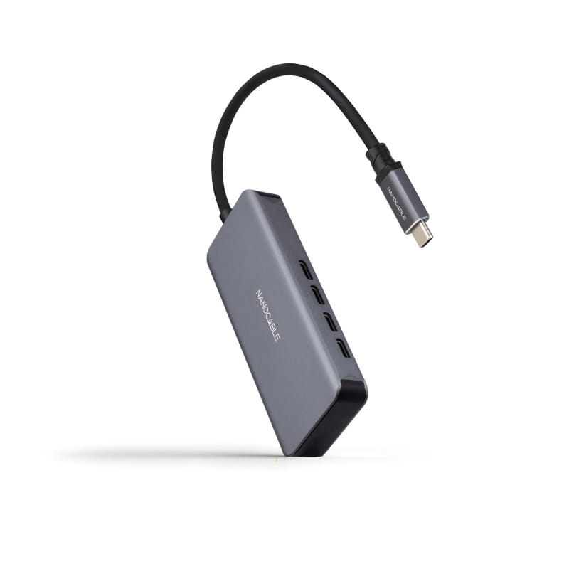 Hub Usb C 4 Puertos Usb C 32 10 Cm Nanocable