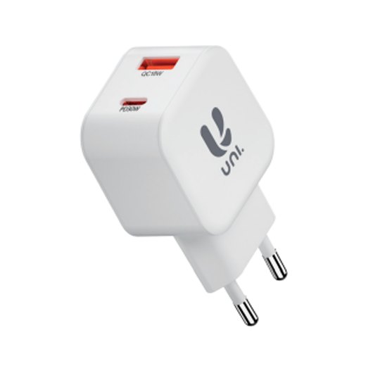 CARGADOR UNICO 2USB A C PD30 30W