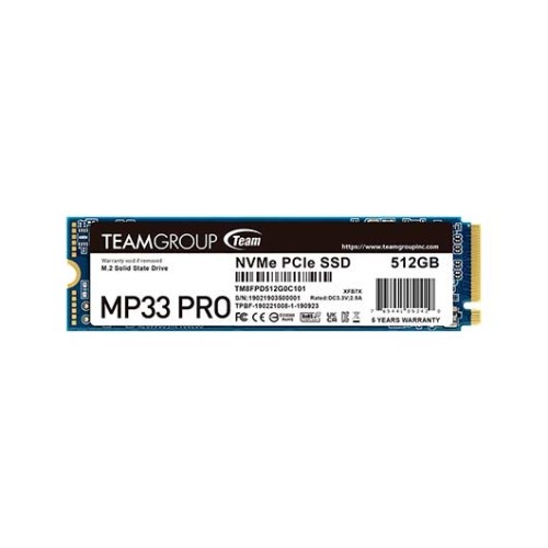 HD M2 512GB TEAMGROUP MP33 PRO GEN3x4 PCI E 3 0