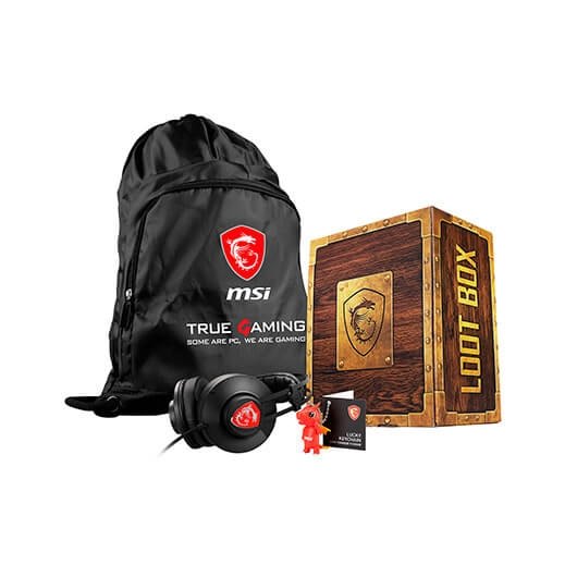 PACK MSI LOOT BOX PACK WW GF65GF75 Incluye Caja RegaloM