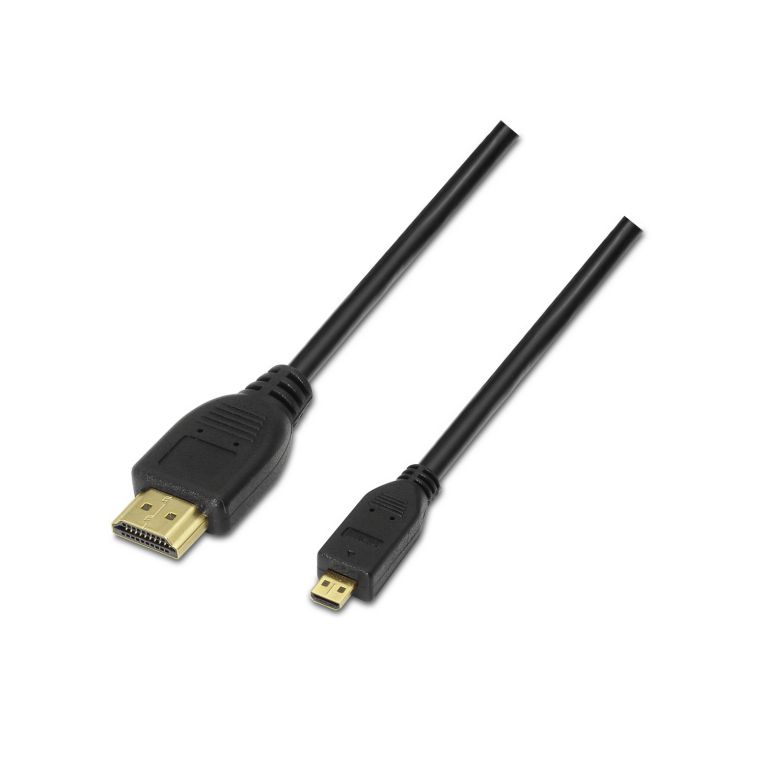 Cable Aisens Micro Hdmi Alta Velocidad Am Dm Negro 08m