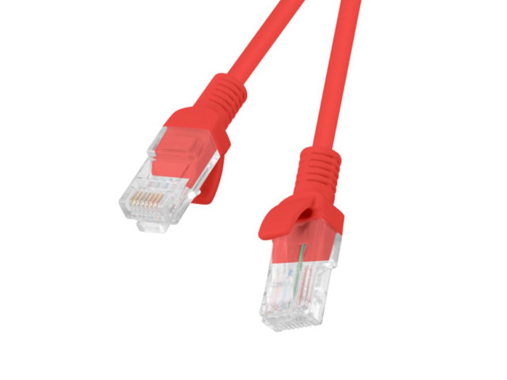 Cable Red Lanberg Latiguillo Cat6 Utp 05m Rojo Fluke Passed