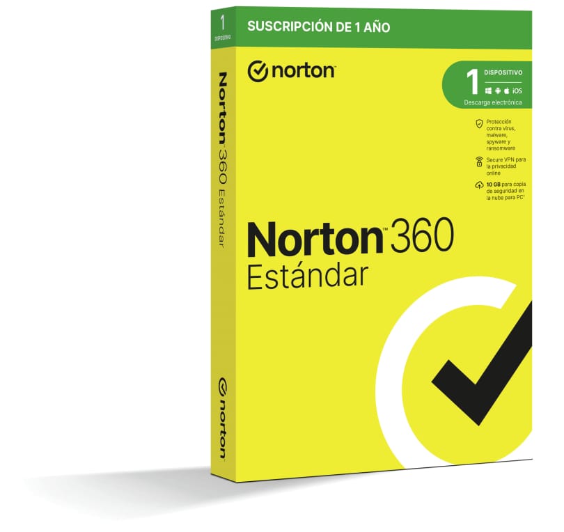 Norton 360 Standard 10gb Es 1 User 1 Device 12mo