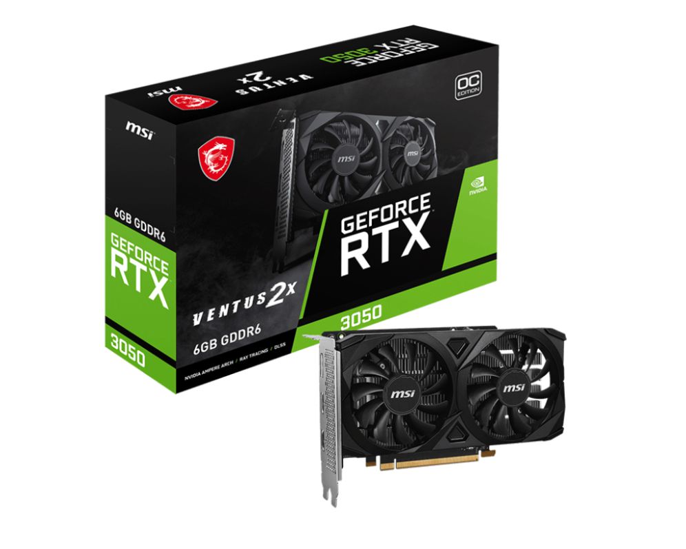 MSI RTX 3050 VENTUS 2X E 6GB OC