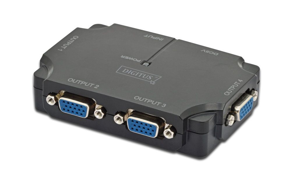 Video Splitter Digitus 1 Pc 4 Monitores 250mhz 1920x1080