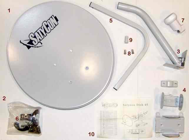 ANTENA PARABOLICA KIT 60 CM.+ LNB