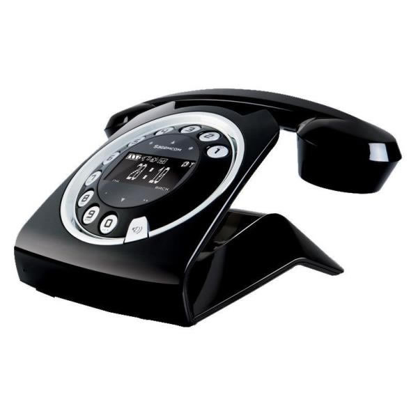 Telefono Fijo inalámbrico SPC Retro Deluxe Negro, Teléfonos y Fax, Archivo de Merkandi