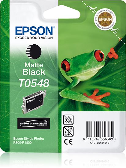 Epson Cartucho T0548 negro mate etiqueta RF 